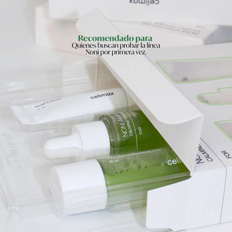 KIT DE PRUEBA DE NONI HIDRATANTE CALMANTE - 3 PASOS - 4