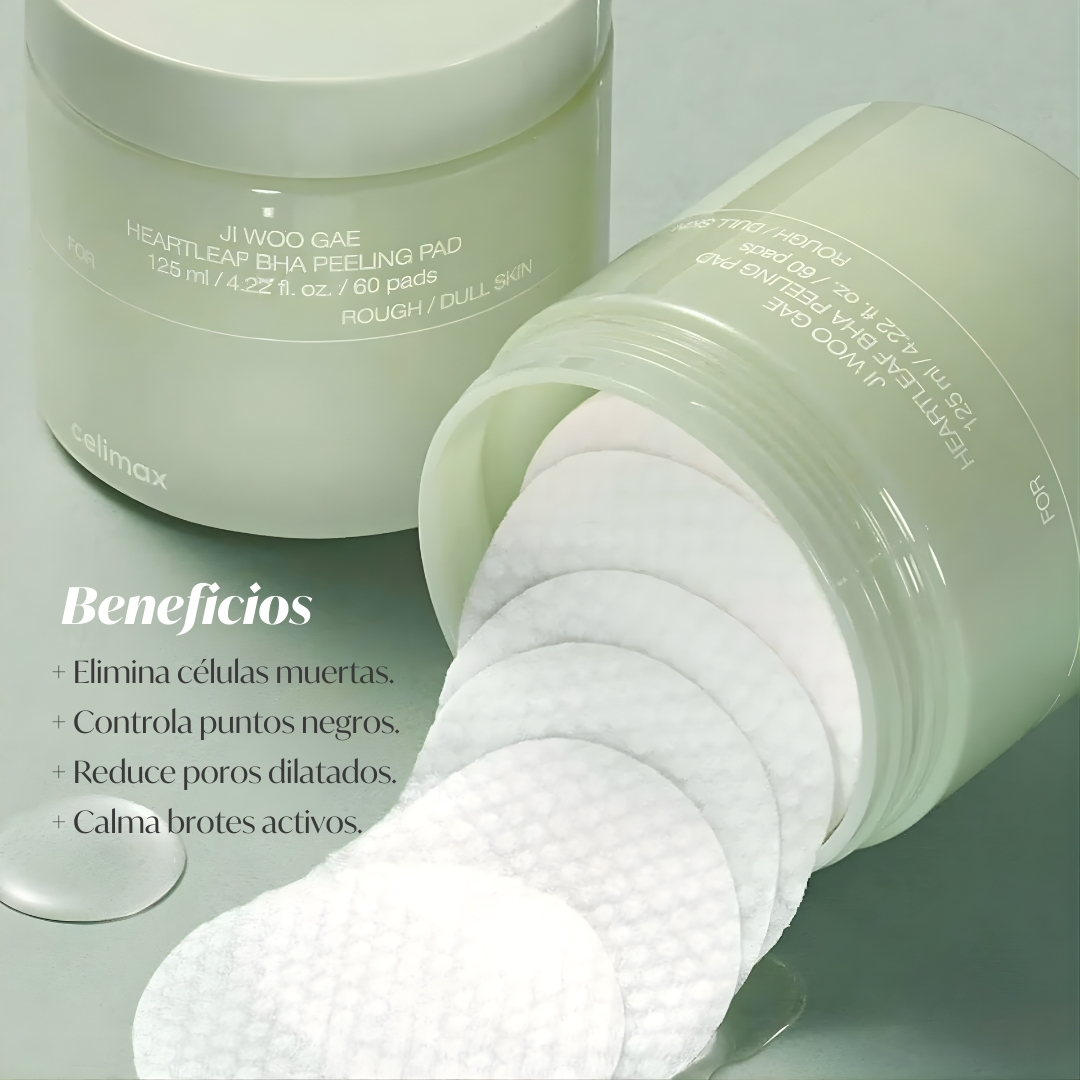 PARCHES EXFOLIANTES SUAVES DE HEARTLEAF CON ACIDO BHA - 60 UNIDADES - 4