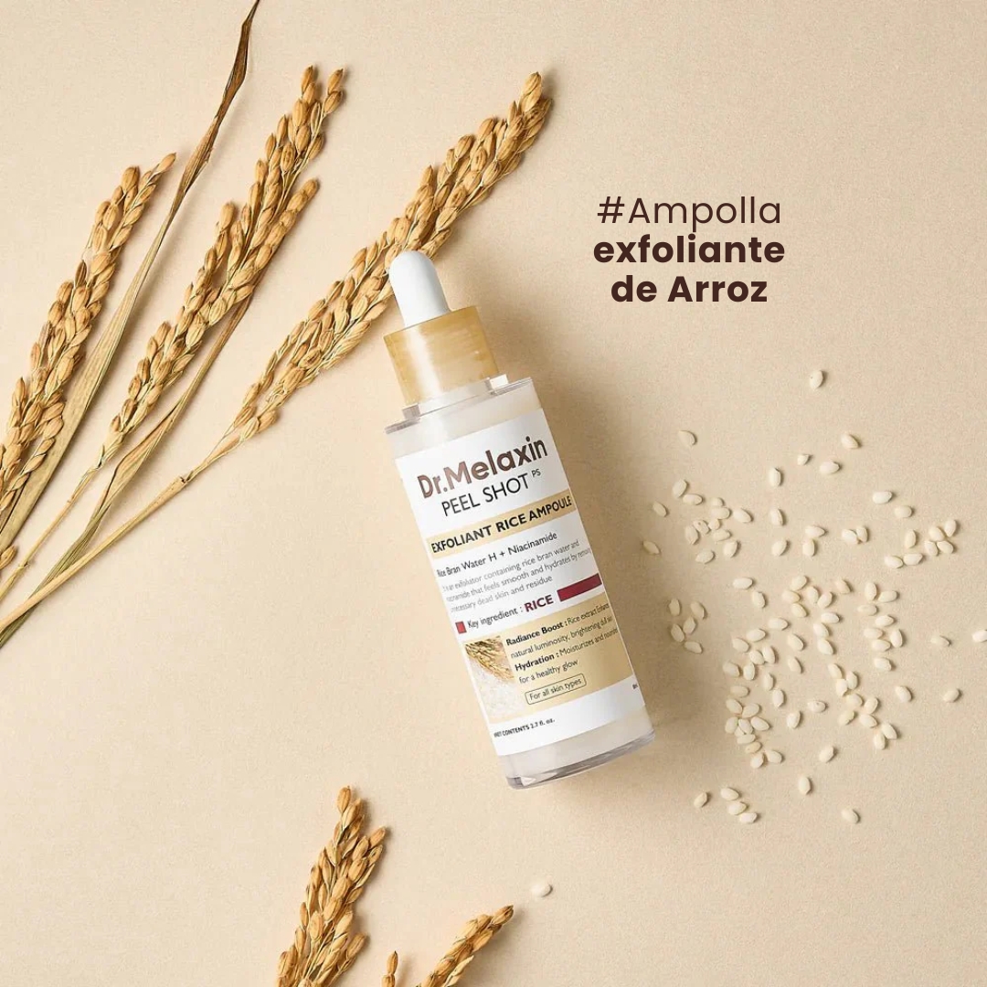 AMPOLLA PEELING EXFOLIANTE SUAVE DE SALVADO DE ARROZ - 80ML - 2