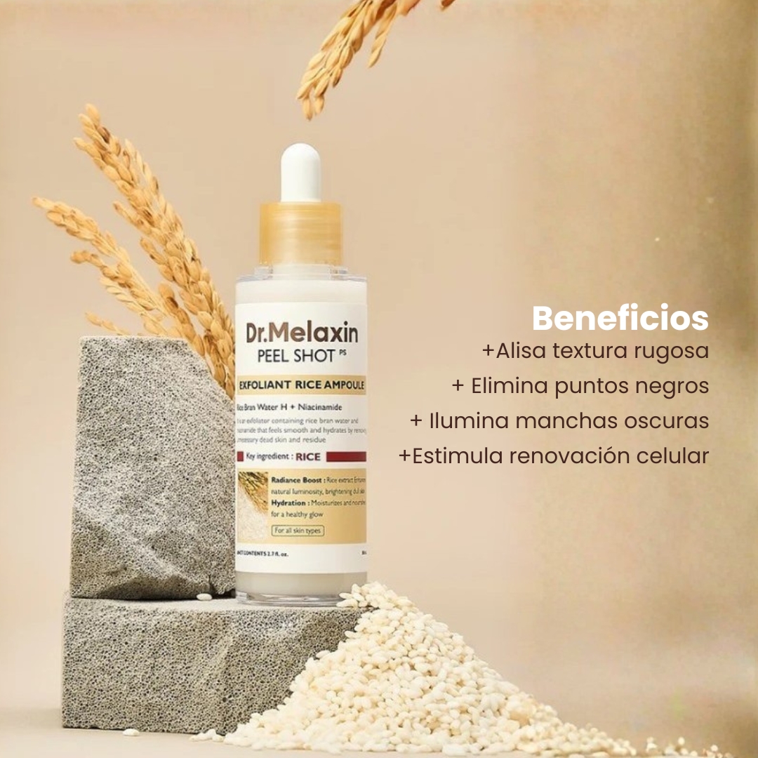 AMPOLLA PEELING EXFOLIANTE SUAVE DE SALVADO DE ARROZ - 80ML - 4