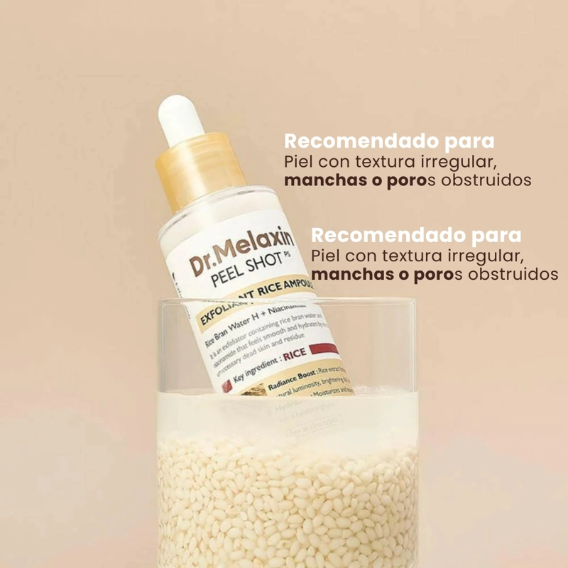 AMPOLLA PEELING EXFOLIANTE SUAVE DE SALVADO DE ARROZ - 80ML - 5