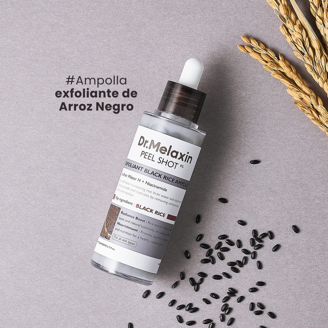 AMPOLLA PEELING EXFOLIANTE DE ARROZ NEGRO 80ML - 2