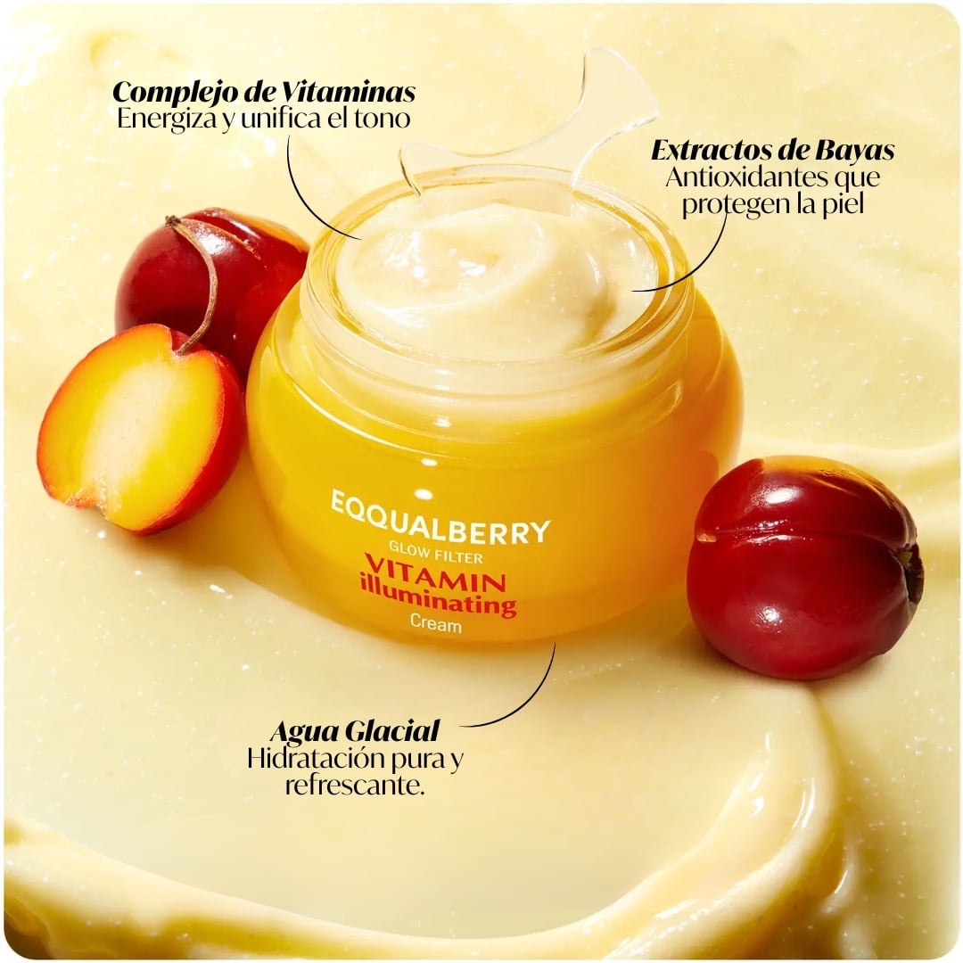 CREMA ILUMINADORA CON VITAMINAS HIDRATANTE - 50ML - 4