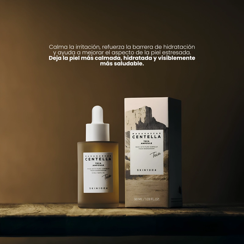 AMPOLLA CALMANTE E HIDRATANTE COREANA CON CENTELLA TECA SKIN1004 - 50ML - 3
