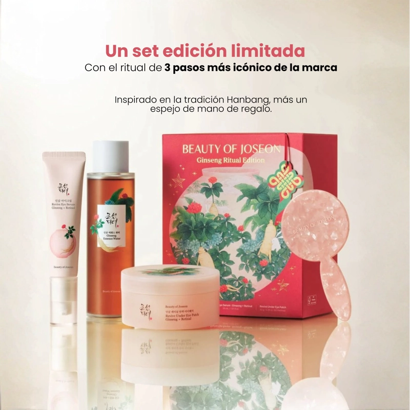 KIT DE REGALO NAVIDEÑO DE SKINCARE COREANO BEAUTY OF JOSEON GINSENG HOLIDAY KIT - 2