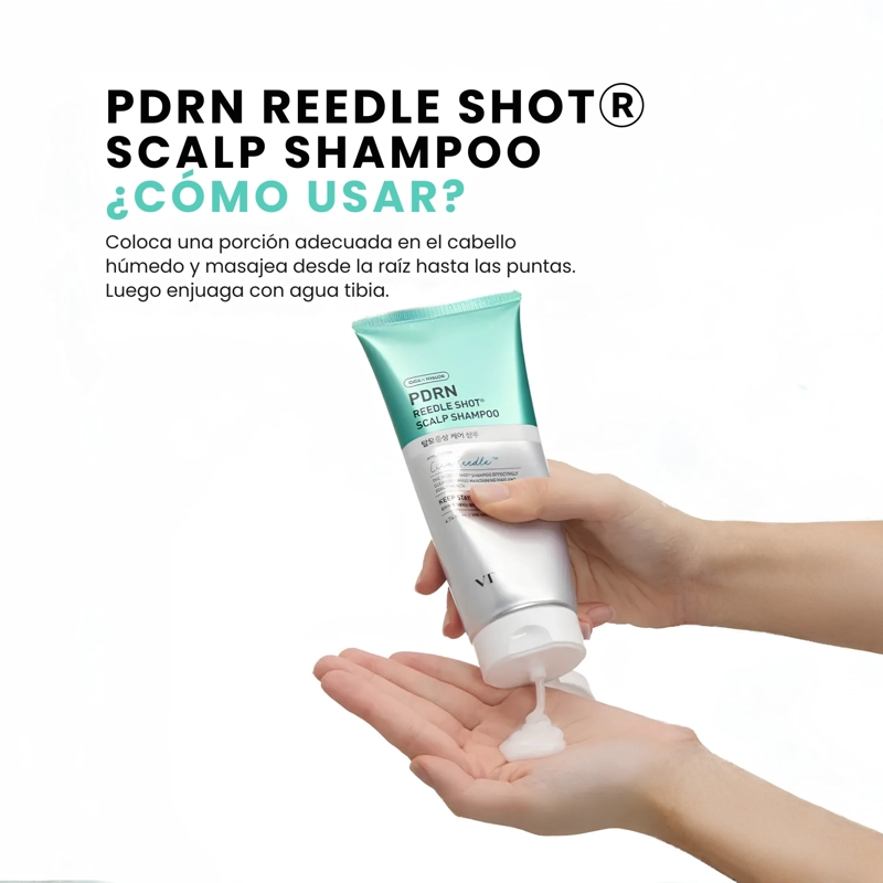 SHAMPOO ANTICAIDA FORTALECEDOR CON CICA REEDLE Y PDRN VT COSMETICS - 200ML - 4