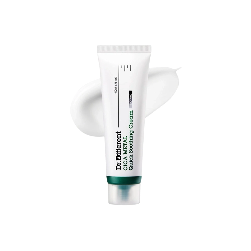 CREMA CALMANTE COREANA PIEL SENSIBLE DR.DIFFERENT CICA METAL CREAM -  50G - 1