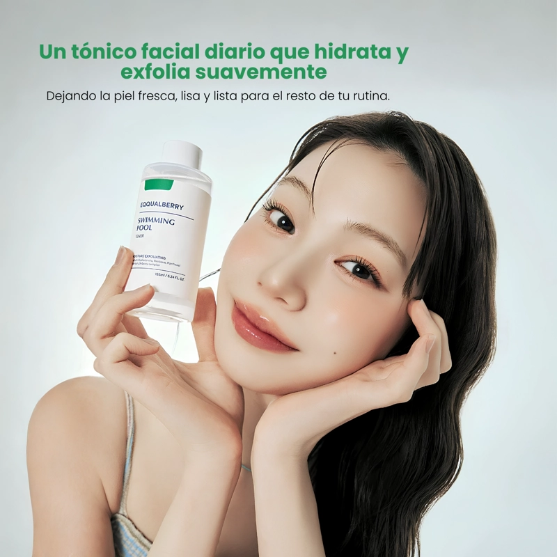 TONICO EXFOLIANTE HIDRATANTE COREANO EQQUALBERRY SWIMMING POOL - 2