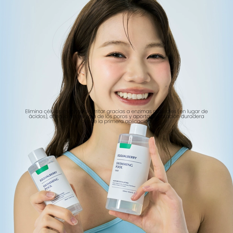 TONICO EXFOLIANTE HIDRATANTE COREANO EQQUALBERRY SWIMMING POOL - 4