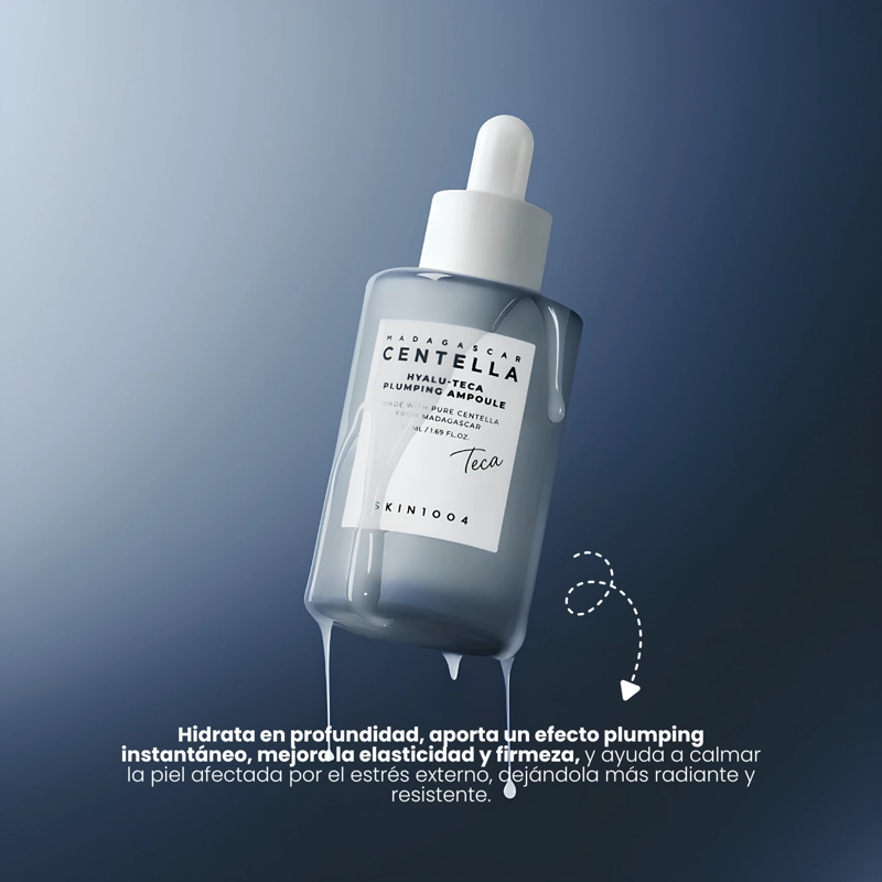 AMPOLLA HIDRATANTE COREANA DE CENTELLA ASIATICA HYALUTECA SKIN1004 -50ML - 3
