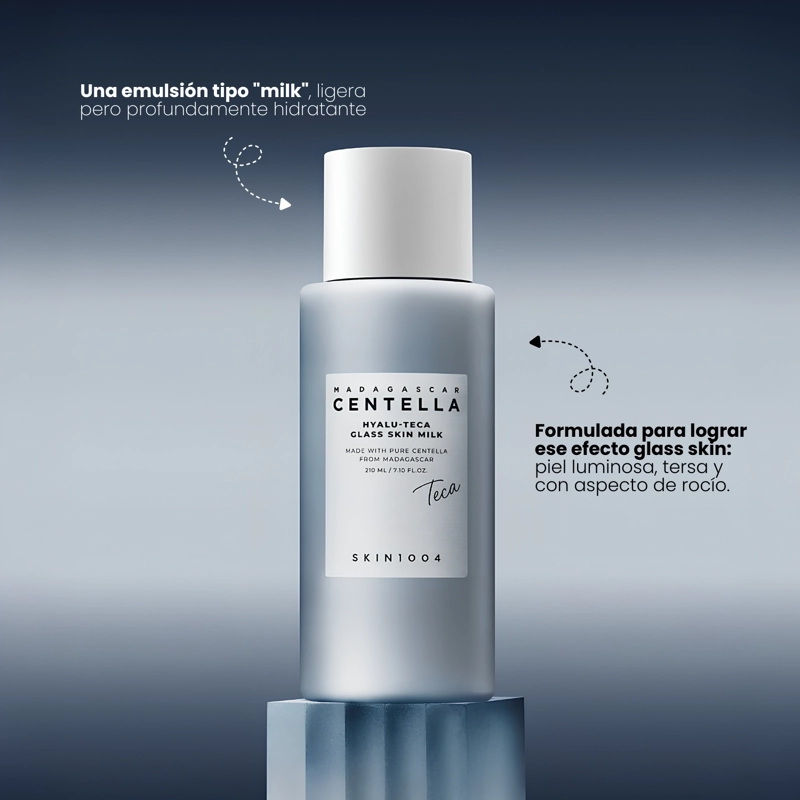 ESENCIA LECHOSA EFECTO GLASS SKIN HIDRATANTE COREANA HYALUTECA SKIN1004 - 210ML - 2
