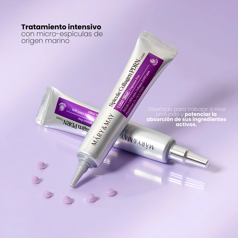 CREMA COREANA CON ESPICULAS MARINAS Y COLAGENO MARY&MAY SPICULE COLLAGEN PDRN - 2