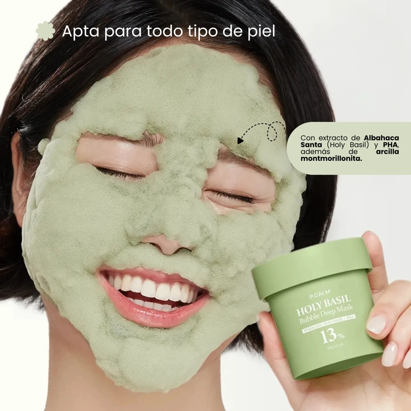 MASCARILLA BURBUJAS PURIFICANTE COREANA CON ALBAHACA P.CALM - 90G - 4