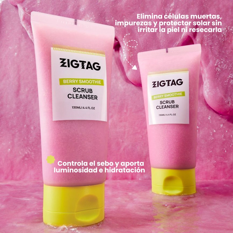 LIMPIADOR EXFOLIANTE COREANO DE BERRIES ZIGTAG 130ML - 3