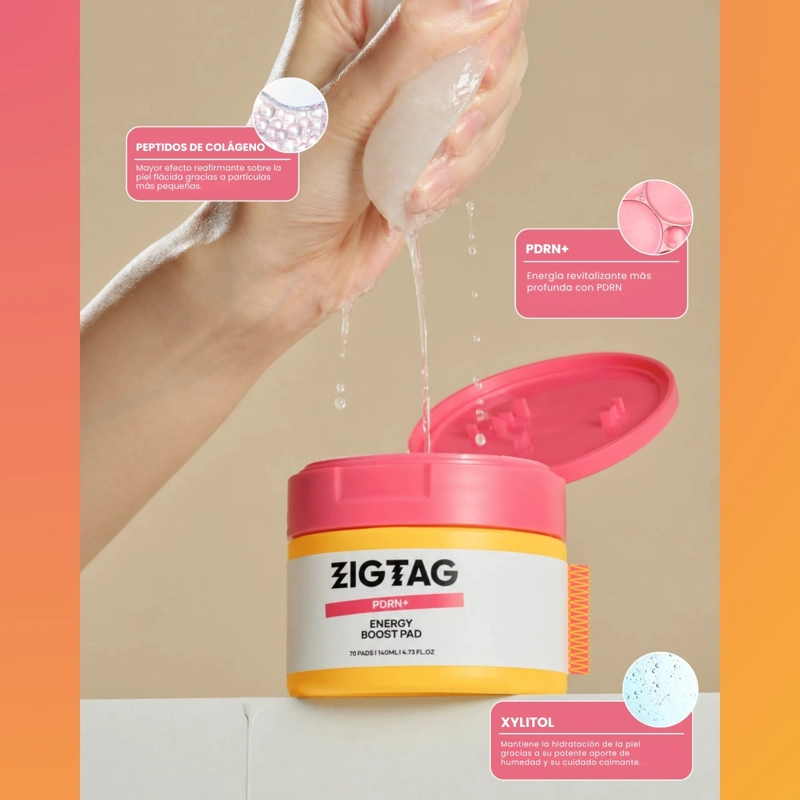 DISCOS REVITALIZANTES COREANOS ANTIEDAD CON PDRN ZIGTAG  - 70EA - 3