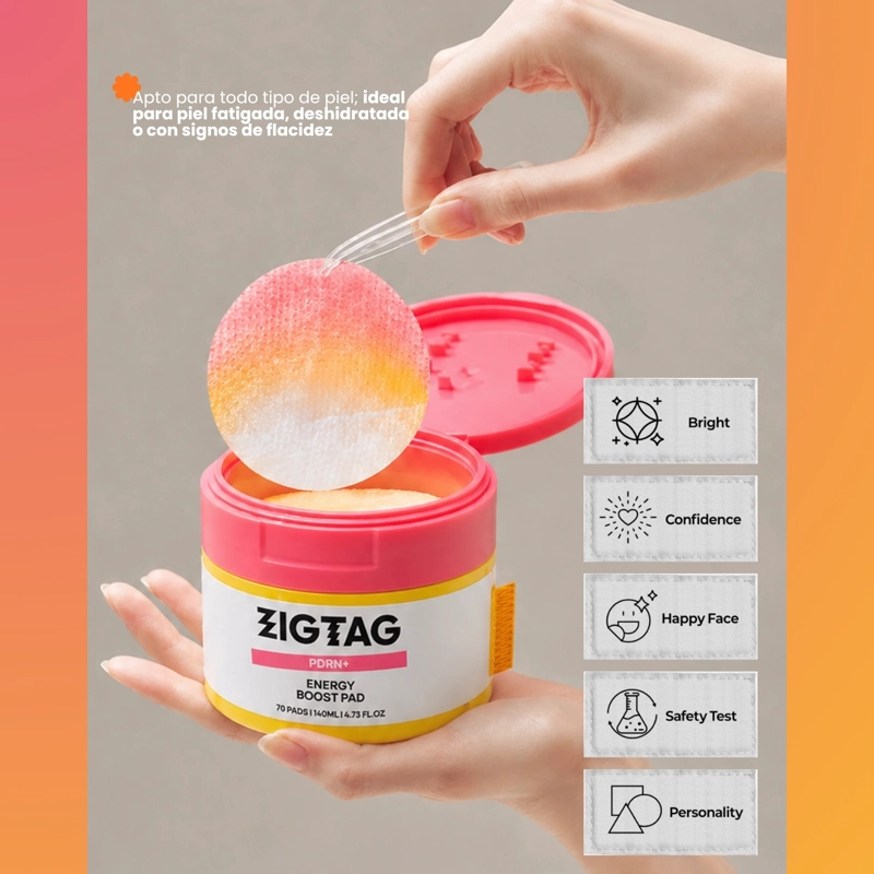 DISCOS REVITALIZANTES COREANOS ANTIEDAD CON PDRN ZIGTAG  - 70EA - 4