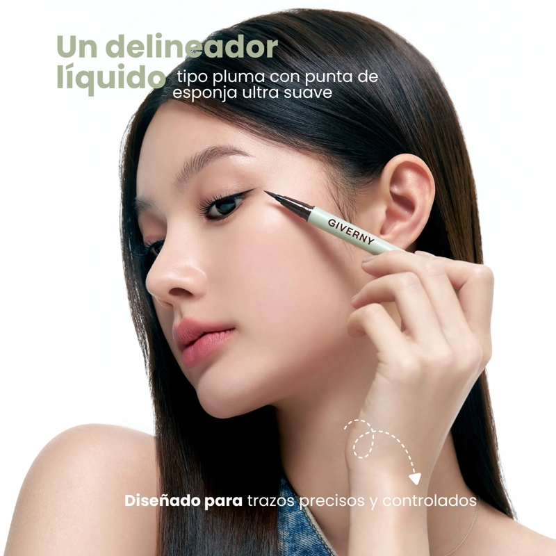 DELINEADOR LIQUIDO COREANO EN PLUMON 2 TONOS MARCA GIVERNY 0.6G - 2