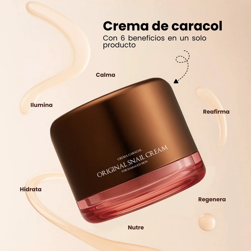 CREMA DE MUCINA DE CARACOL MULTIBENEFICIOS COREANA JAMINKYUNG - 50ML - 2