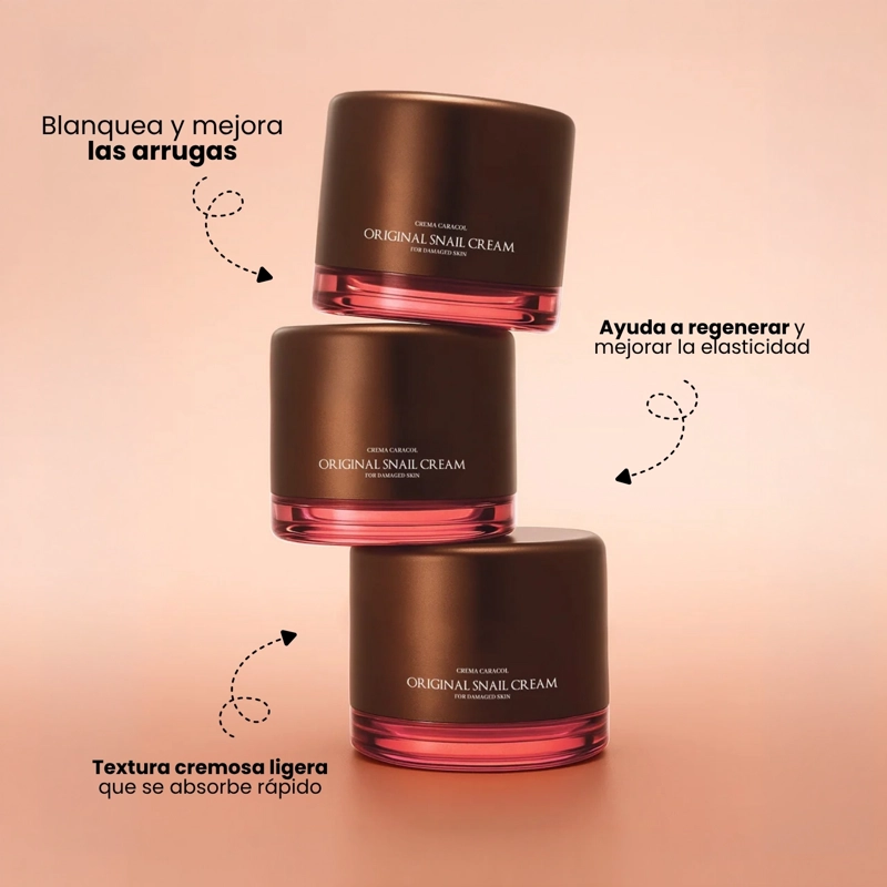CREMA DE MUCINA DE CARACOL MULTIBENEFICIOS COREANA JAMINKYUNG - 50ML - 3