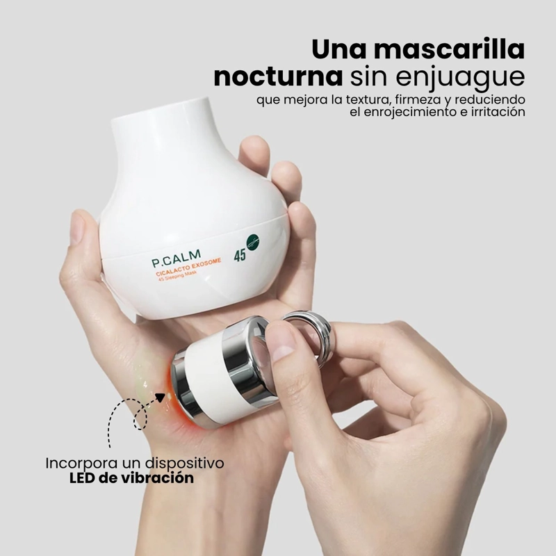 MASCARILLA NOCTURNA CON EXOSOMAS DE CENTELLA + DISPOSITIVO LED ROJO INCLUIDO P.CALM - 2