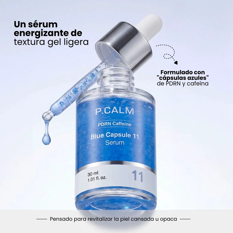 SE RUM CON CAPSULAS DE PDRN Y  CAFEINA REAFIRMANTE E HIDRATANTE P.CALM - 30ML - 2