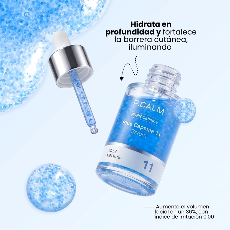 SE RUM CON CAPSULAS DE PDRN Y  CAFEINA REAFIRMANTE E HIDRATANTE P.CALM - 30ML - 3