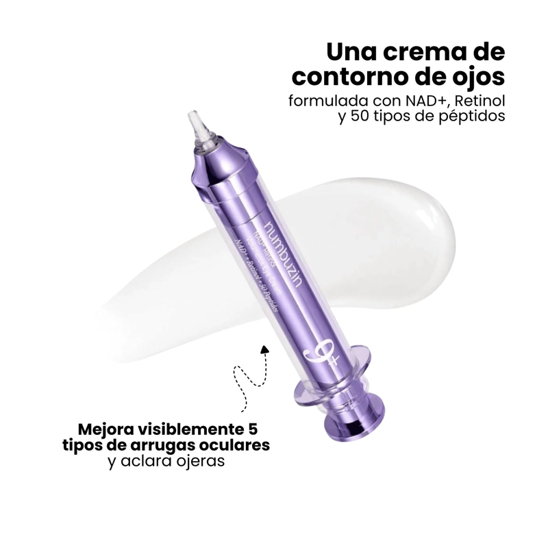 CONTORNO DE OJOS NO.9 NUMBUZIN REAFIRMANTE PARA LINEAS DE EXPRESION CON RETINOL NAD+ 10ML - 2