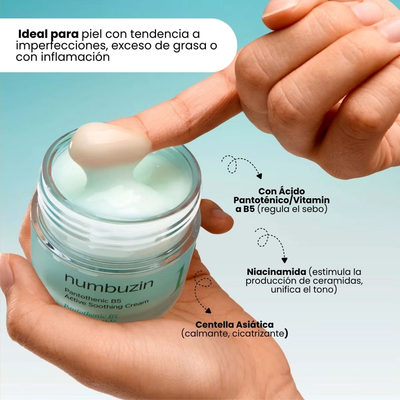 CREMA NO.1 NUMBUZIN CALMANTE SEBORREGULADORA HIDRATANTE CON ACIDO PANTOTE NICO - 80ML - 4