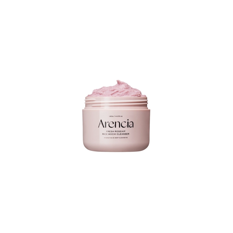 LIMPIADOR FACIAL TEXTURA MOCHI COREANO DE ROSA MOSQUETA Y ARROZ MARCA ARENCIA - 120G - 1