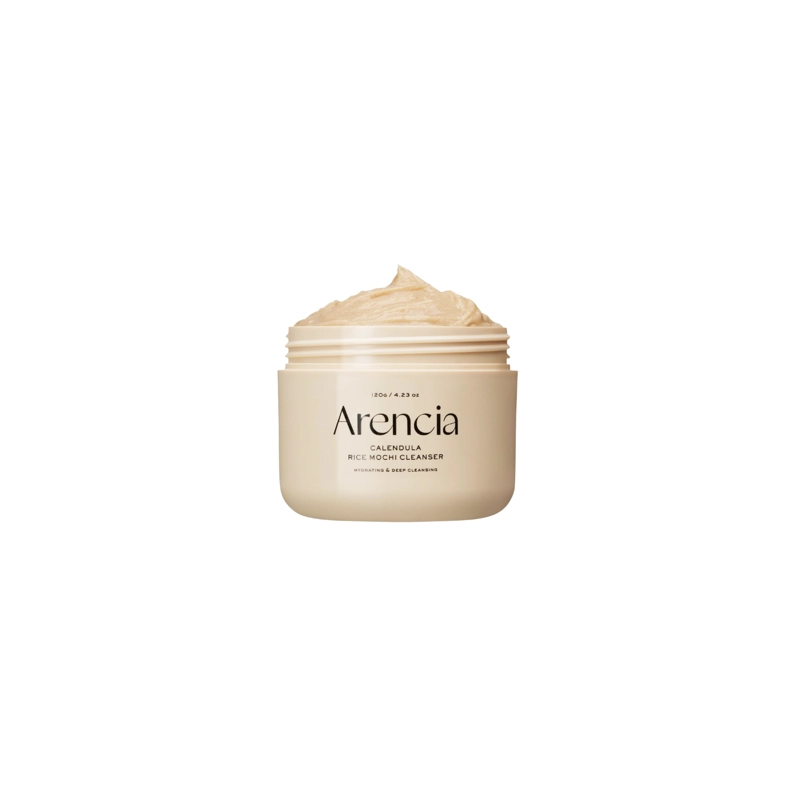 LIMPIADOR TEXTURA MOCHI COREANO PARA PIEL SENSIBLE CON ARROZ Y CALENDULA MARCA ARENCIA - 120G - 1