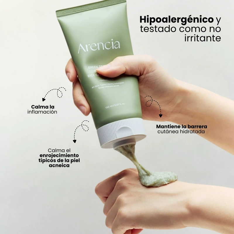 LIMPIADOR EN ESPUMA CON BHA + LHA + BAKUCHIOL PARA POROS MARCA ARENCIA - 150G - 3