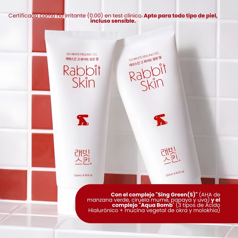 PEELING GEL EXFOLIANTE COREANO UNIFICADOR DE TONO RABBITSKIN - 130ML - 4