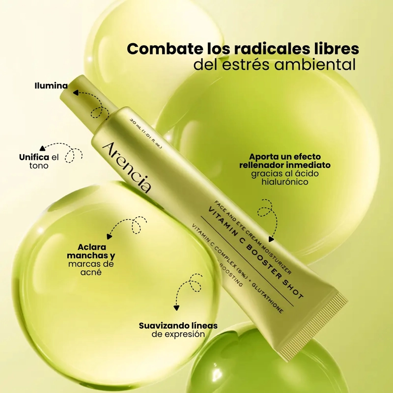 TRATAMIENTO ILUMINADOR CONCENTRADO DE VITAMINA C MARCA ARENCIA - 30ML - 3