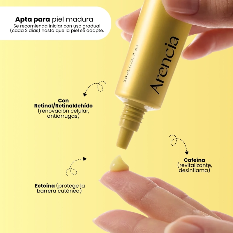 TRATAMIENTO CONCENTRADO ANTIEDAD DE RETINAL MARCA ARENCIA - 30ML - 3