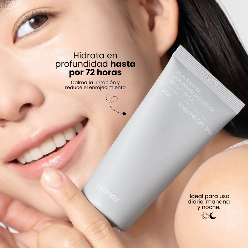 CREMA REPARA BARRERA CUTANEA CON CERAMIDAS PIEL SENSIBLE COREANA CELIMAX - 50ML - 3