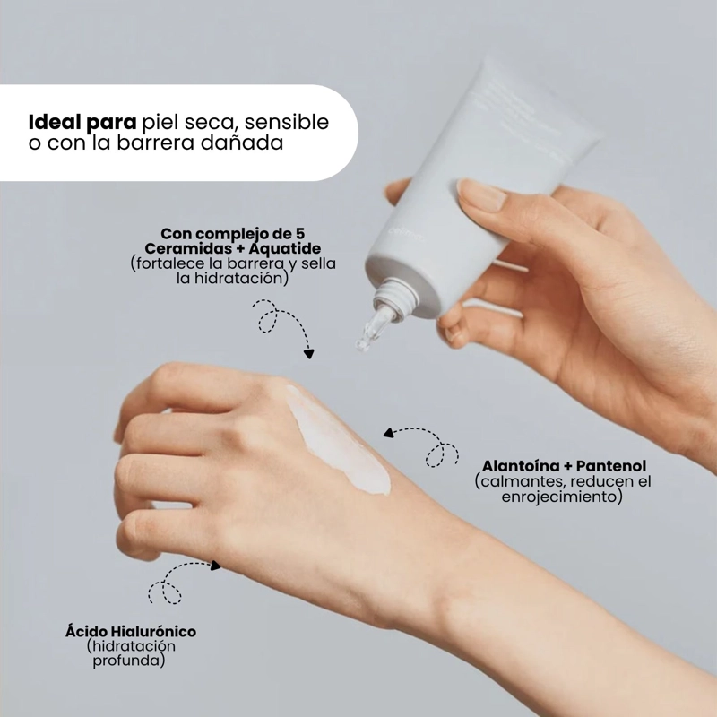 CREMA REPARA BARRERA CUTANEA CON CERAMIDAS PIEL SENSIBLE COREANA CELIMAX - 50ML - 4