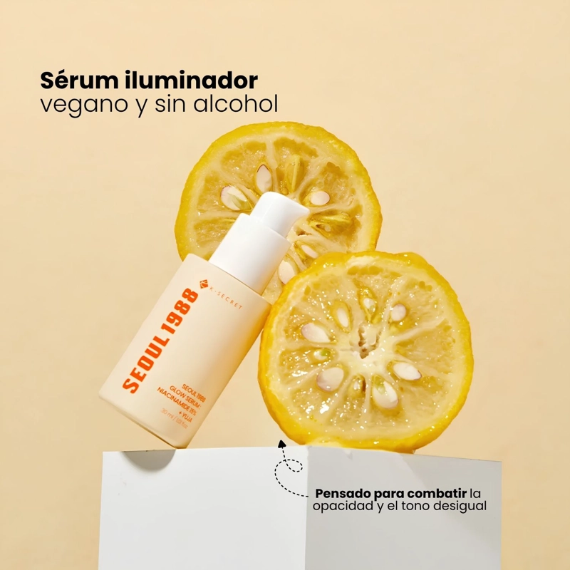 SERUM DE ALTA CONCENTRACION DE NIACINAMIDA Y YUJA ILUMINADOR HIDRATANTE ANTIOXIDANTE KSECRET - 30ML - 2