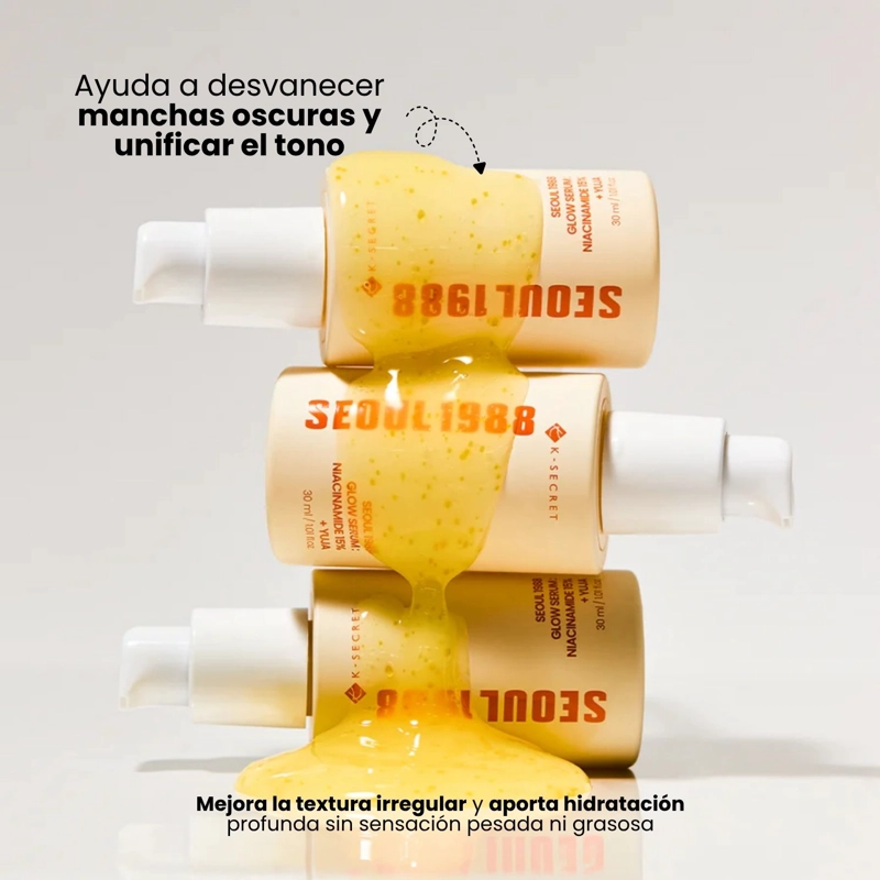 SERUM DE ALTA CONCENTRACION DE NIACINAMIDA Y YUJA ILUMINADOR HIDRATANTE ANTIOXIDANTE KSECRET - 30ML - 3