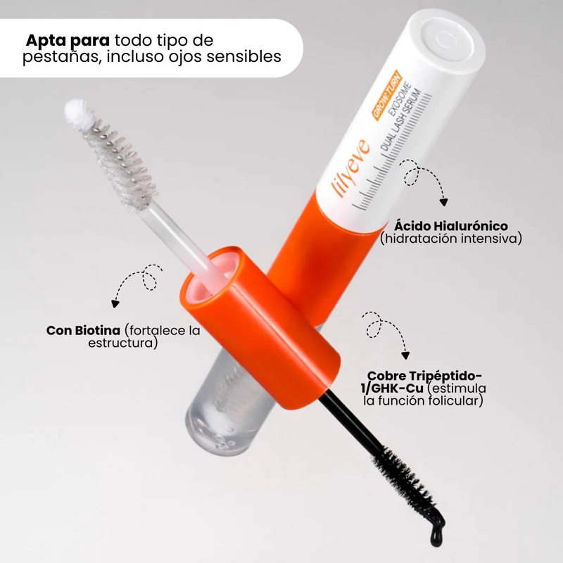 SE RUM DUAL PARA PESTAÑAS DIA Y NOCHE FORTALECEDOR LILYEVE - 8ML - 4