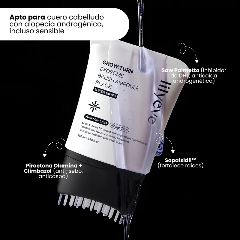 AMPOLLA CAPILAR ANTICAIDA ANDROGENE TICA MARCA LILYEVE - 100ML - 4