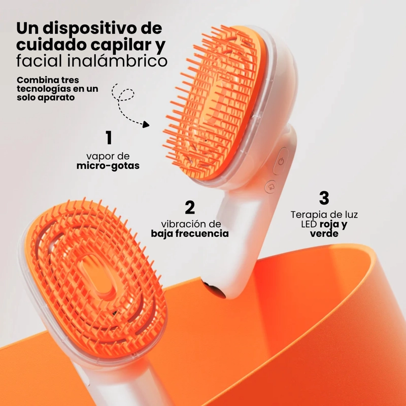 MASAJEADOR CAPILAR CON VAPOR LED PARA EL CUERO CABELLUDO MARCA LILYEVE - 2