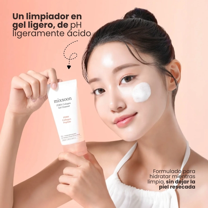 LIMPIADOR GEL CON PDRN VEGETAL DE ARROZ Y TRIPLE PE PTIDO MIXSOON - 100ML - 2