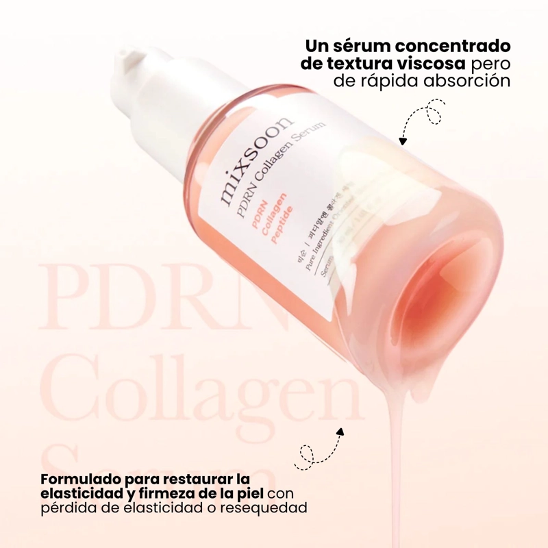 SERUM PDRN Y COLAGENO REAFIRMANTE E ILUMINADOR COREANO MIXSOON PDRN COLLAGEN - 30ML - 2
