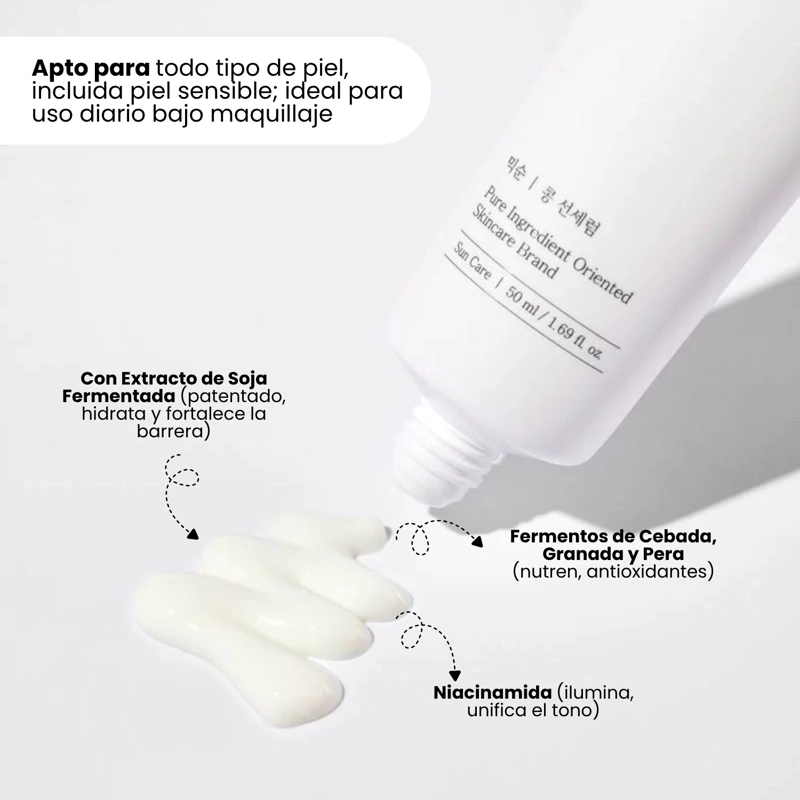 SERUM SOLAR MIXSOON DE SOYA FERMENTADO BEAN SUN SERUM - 50ML - 4