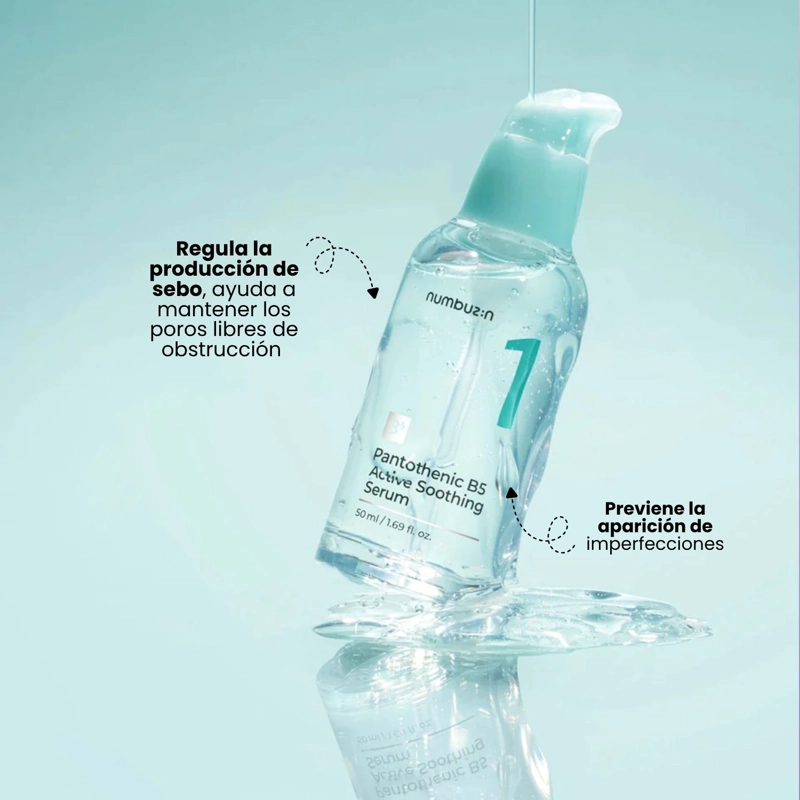 SERUM NO.1 NUMBUZIN HIDRATANTE CALMANTE CON ACIDO HIALURONICO Y PANTOTENOL - 50ML - 3