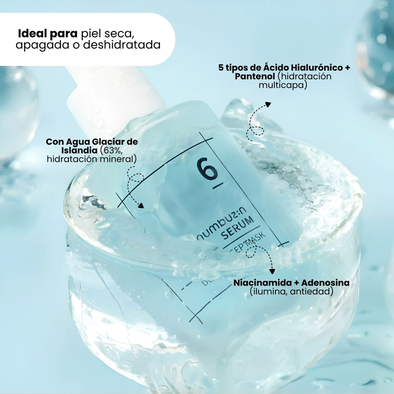 SERUM NO.6 NUMBUZIN HIDRATANTE CON AGUA GLACIAR COREANO - 50ML - 4