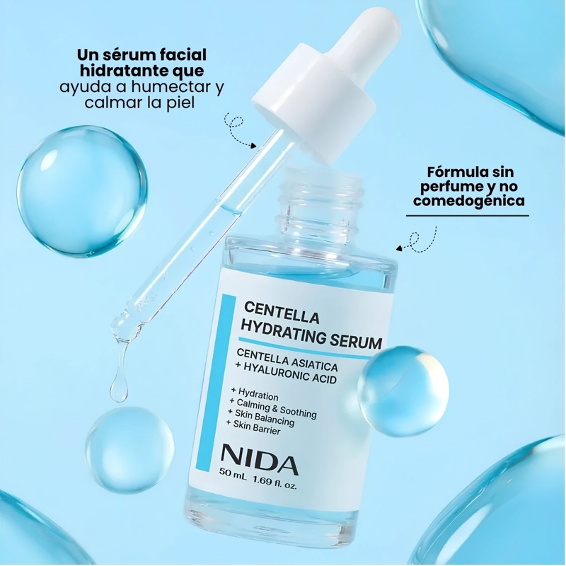 SERUM NIDA HIDRATANTE CALMANTE CON CENTELLA ASIATICA - 50ML - 2