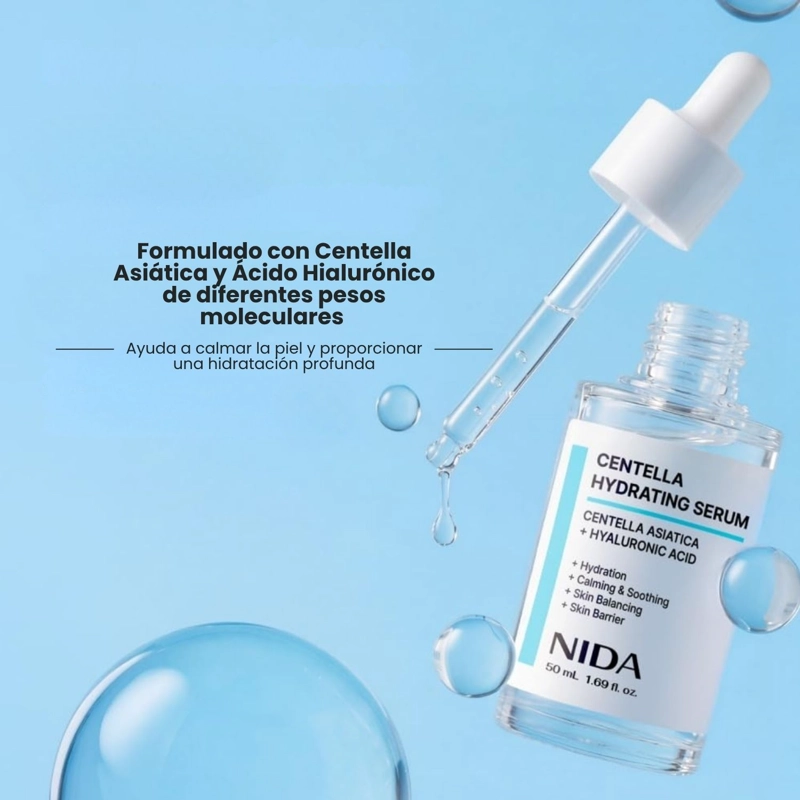 SERUM NIDA HIDRATANTE CALMANTE CON CENTELLA ASIATICA - 50ML - 3