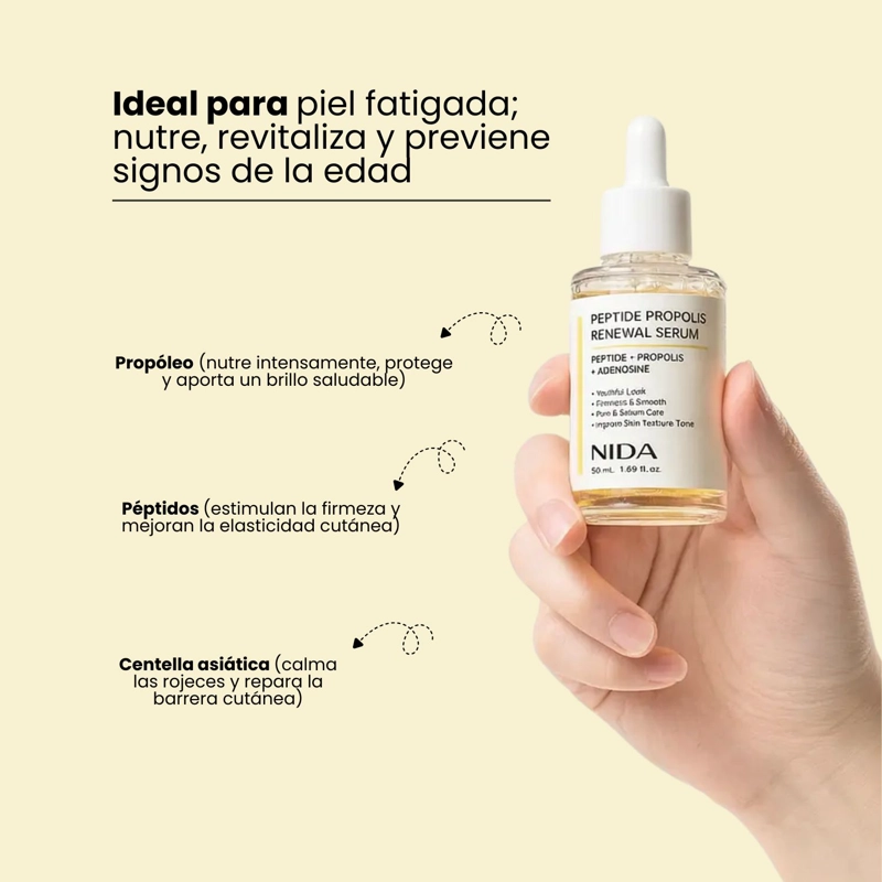 SERUM NIDA PE PTIDOS Y PROPOLEO NUTRITIVO HIDRATANTE - 50ML - 4