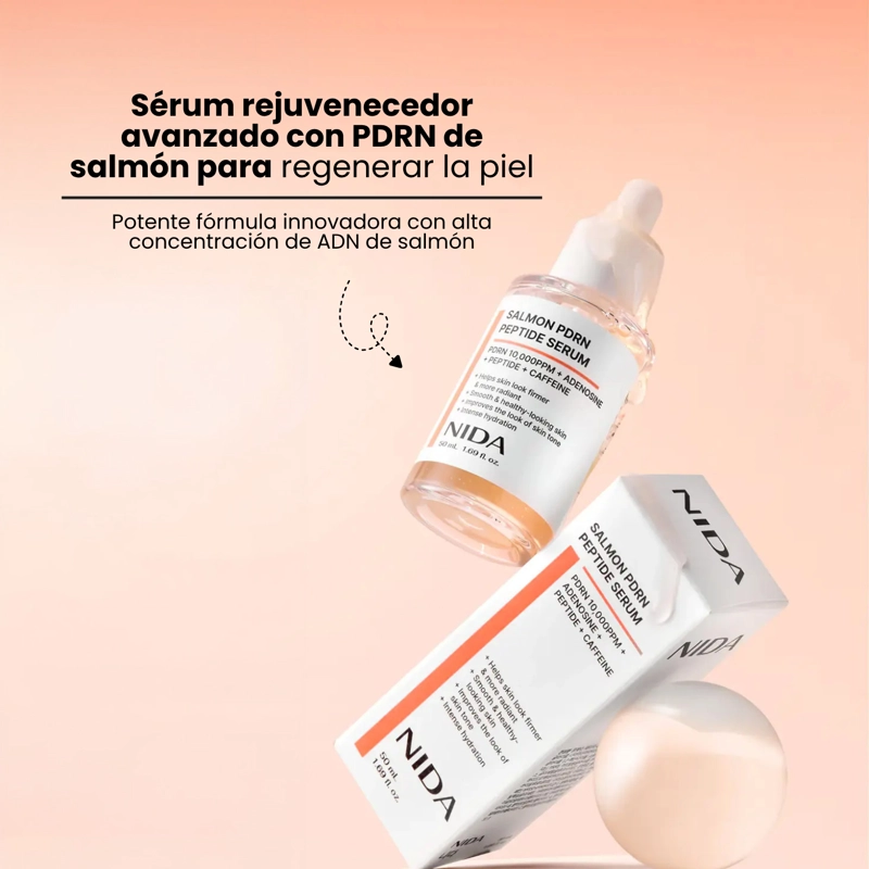 SERUM NIDA PDRN DE SALMON Y PEPTIDOS ANTIEDAD REAFIRMANTE - 50ML - 2